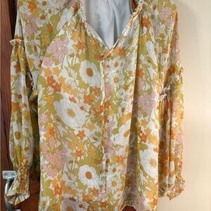 Floral Women's Top - Multicolor